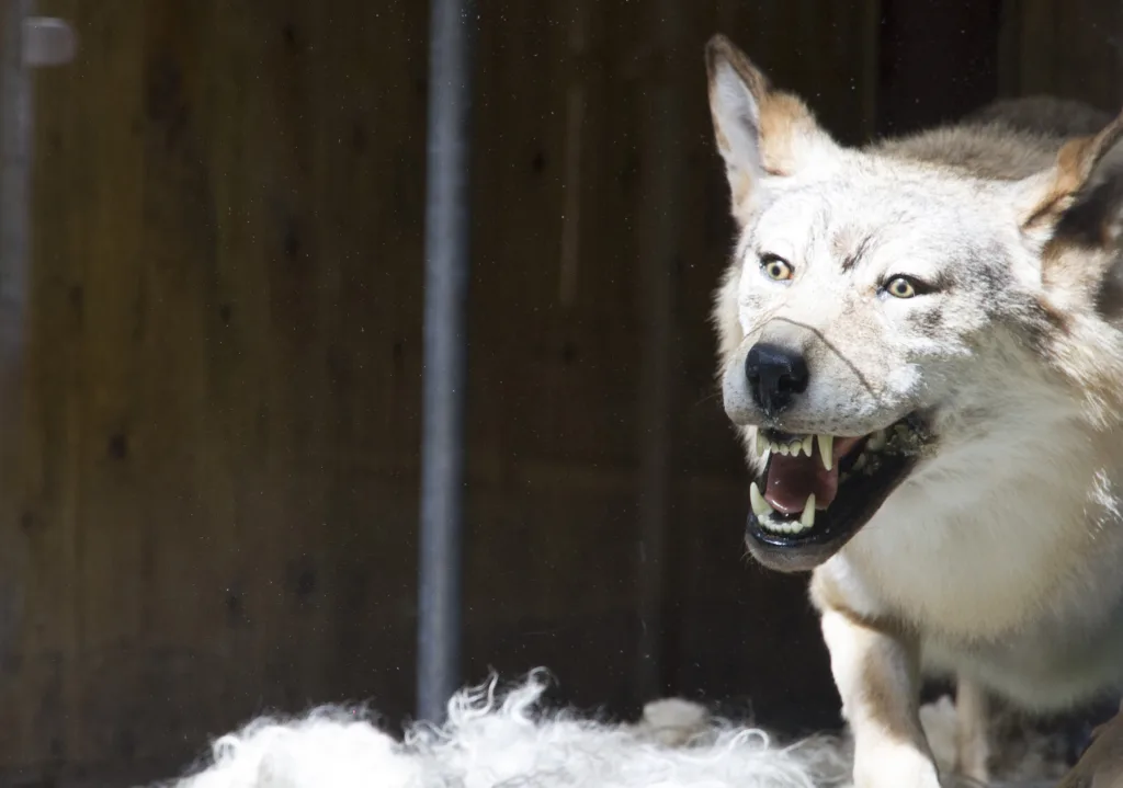 Tingvolulven I Økoparken Tingvollulven tok rundt to hundre sauer i 1992 (Foto: Anita Land)