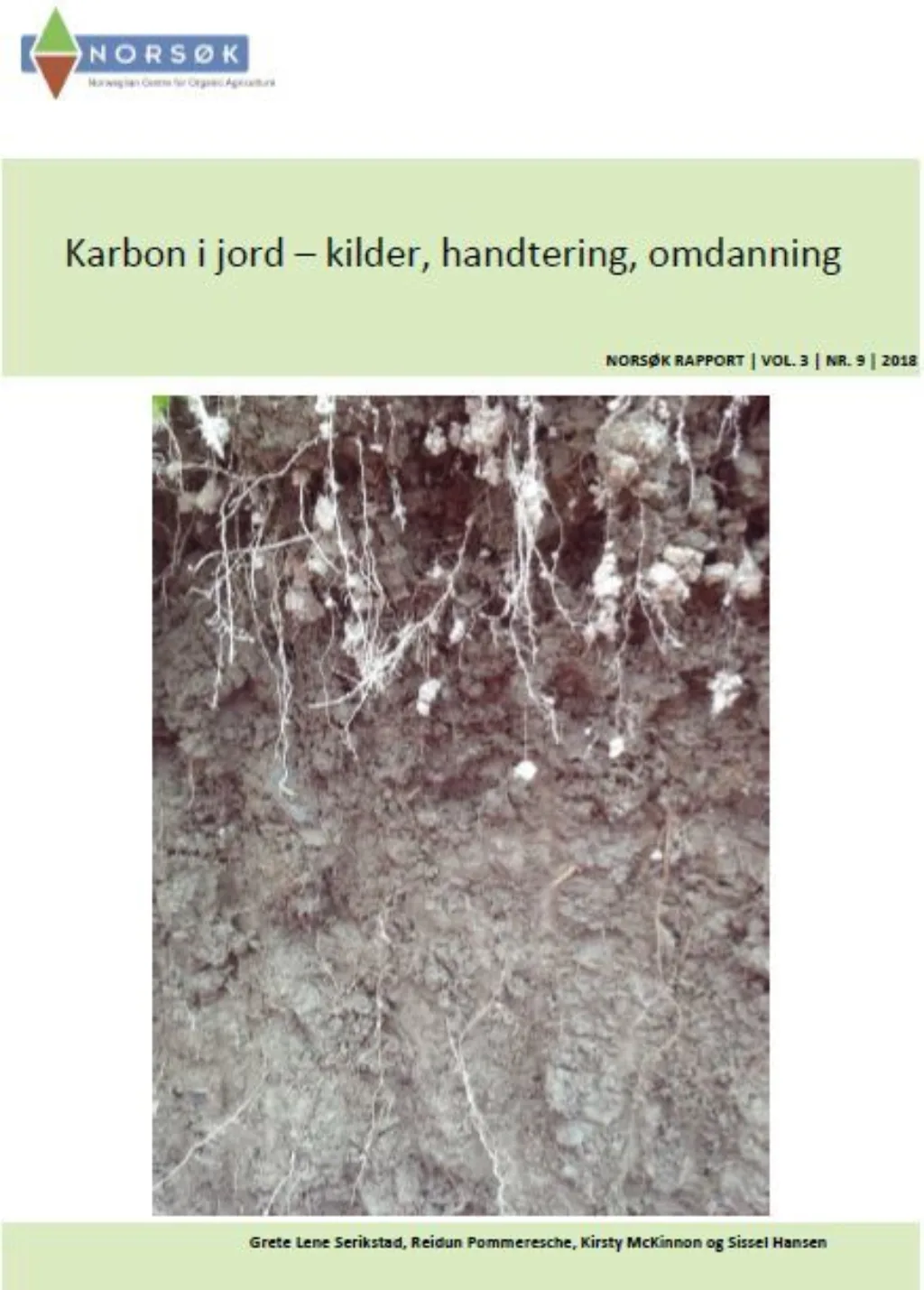 Rapport Karbon I Jord Rapport Karbon I Jord