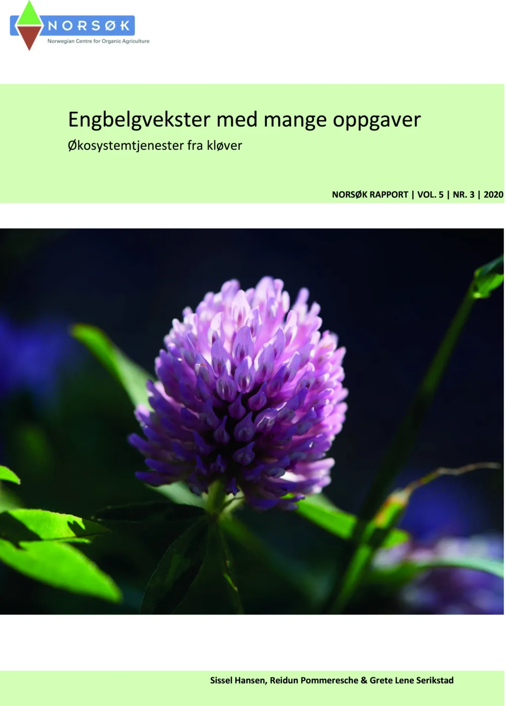 Norsø K Rapport Nr 3 2020 Engbelgvekster 1 Norsø K Rapport Nr 3 2020 Engbelgvekster 1