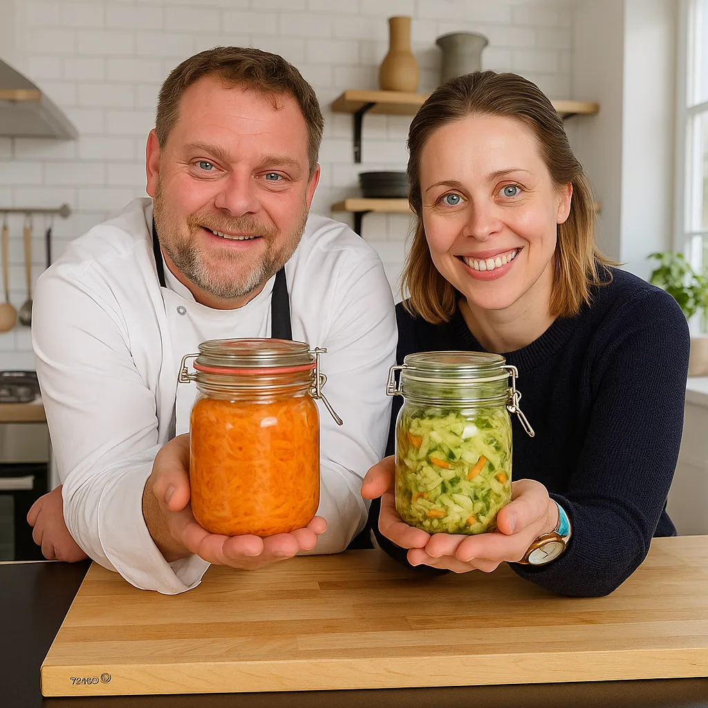 Nesje Nikkinen Kokkeshowet holdes av Nils-Henning Nesje og Maria Nikkinen Rørstad fra Nesjemat.