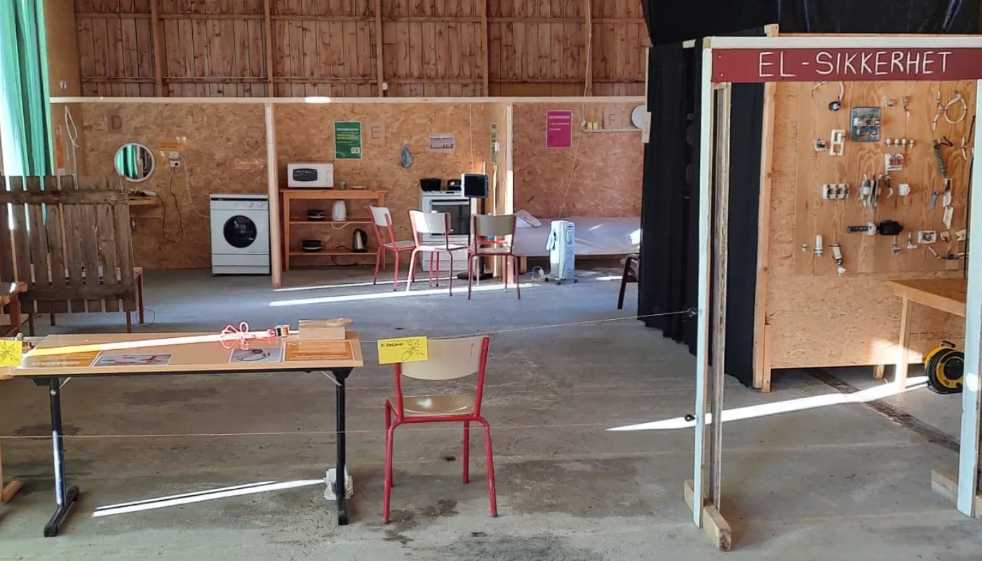 Elsikkerhet heading Lokalene vi bruker i el-sikkerhetsundervisninga. (Foto: Lovise Sæter)